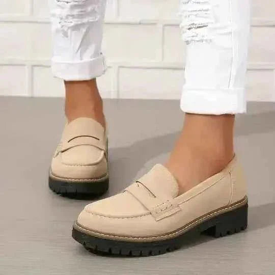 Damen Loafer Bequem Großzügig