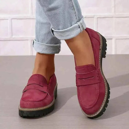 Damen Loafer Bequem Großzügig