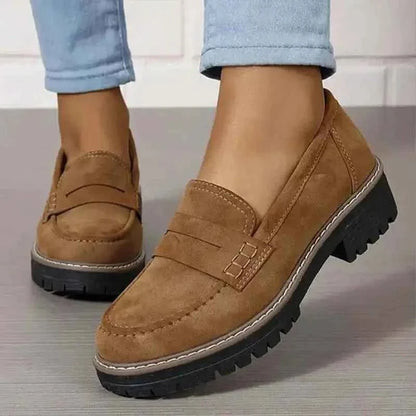 Damen Loafer Bequem Großzügig