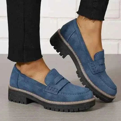 Damen Loafer Bequem Großzügig
