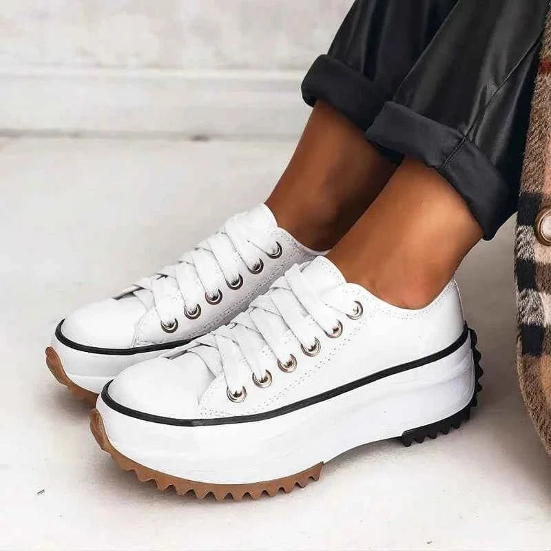 Damen Sneaker Hoch Plateau Sportlich