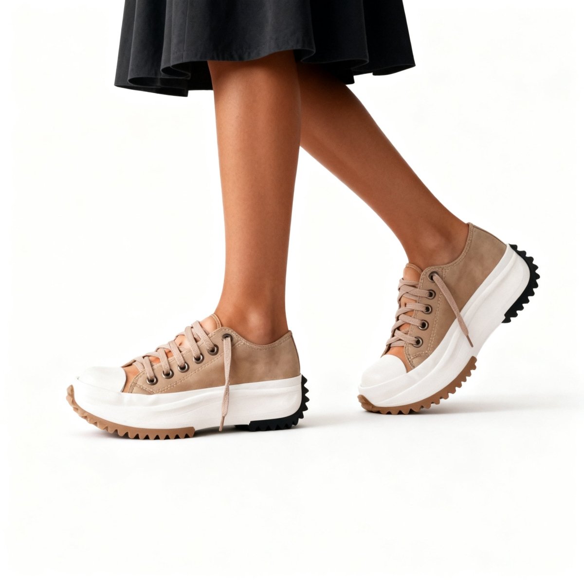 Damen Sneaker Hoch Plateau Sportlich - IdealeKleiden