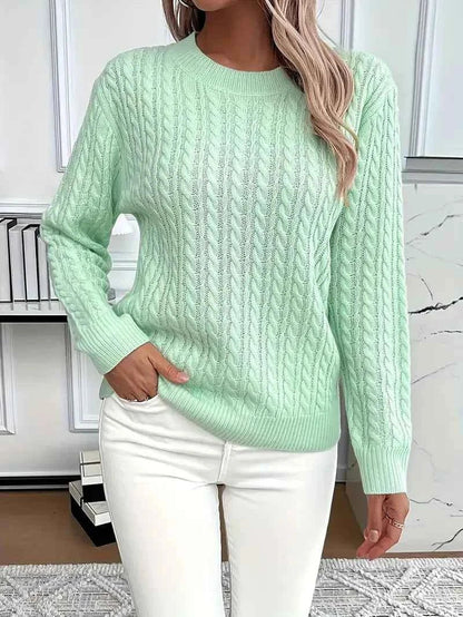 Damen Pullover Weich Herbstlich
