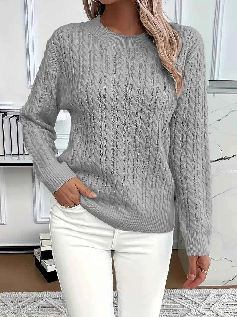 Damen Pullover Weich Herbstlich