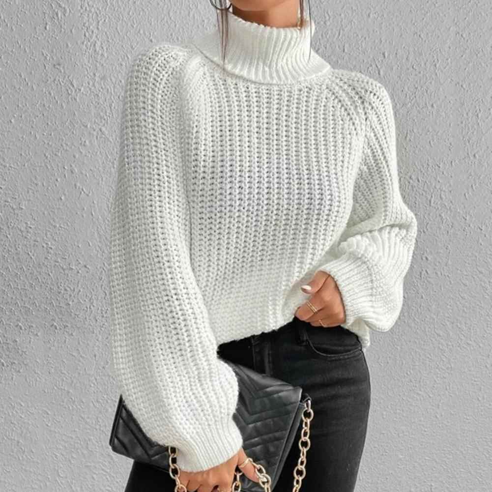 Damen Pullover Rollkragen Stilvoll