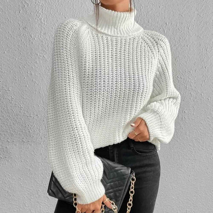Damen Pullover Rollkragen Stilvoll