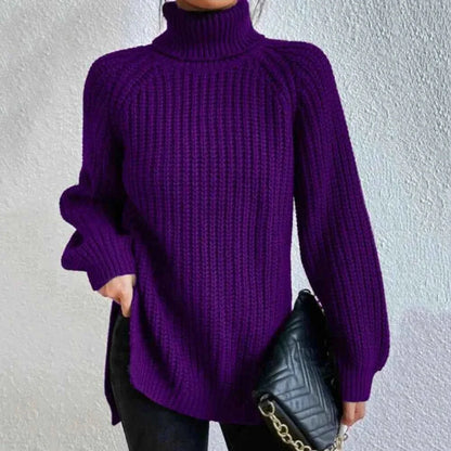 Damen Pullover Rollkragen Stilvoll