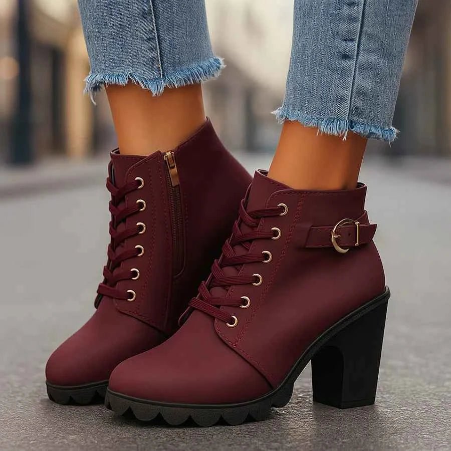Damen Stiefelette Schmal Elegant - IdealeKleiden