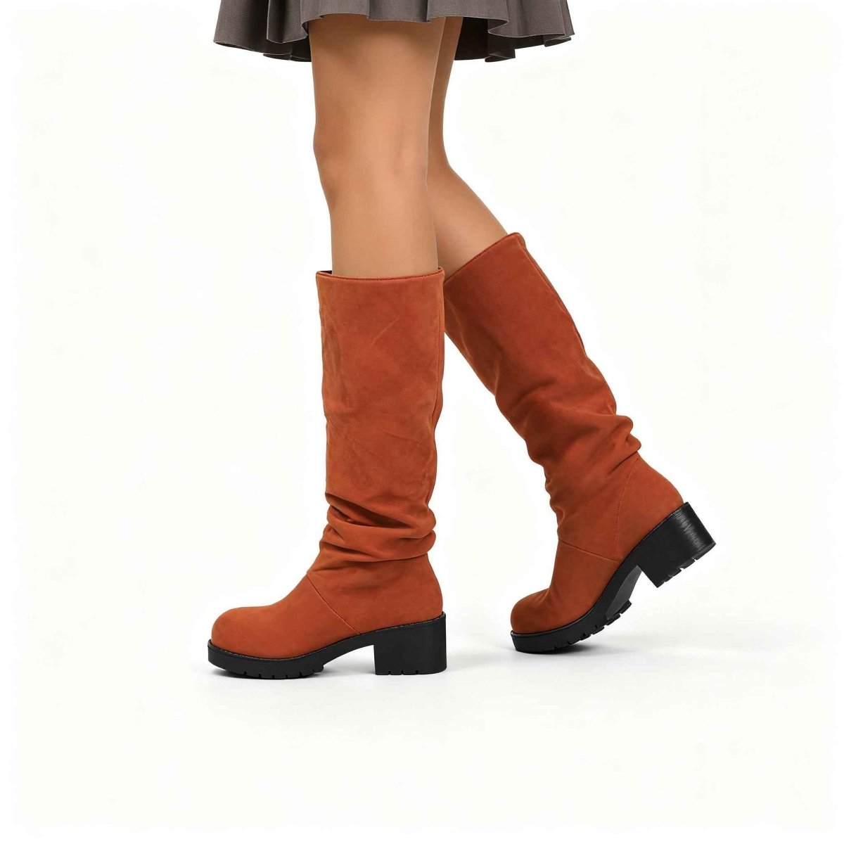 Damen Stiefel Chic Übergröße - IdealeKleiden