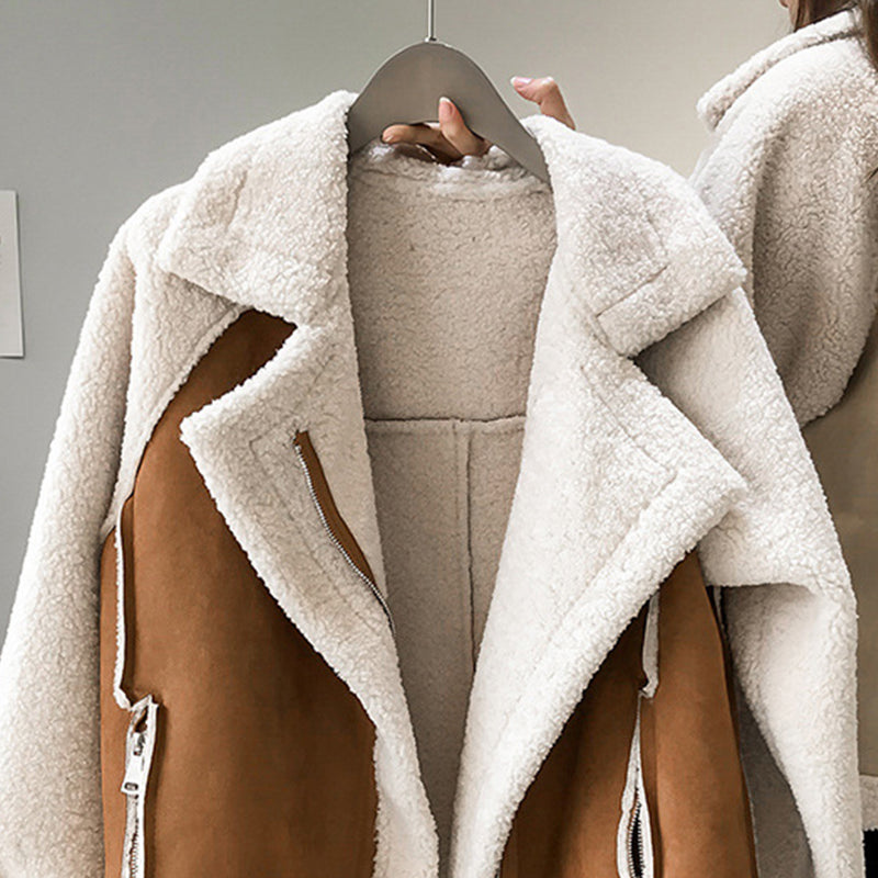 Damen Oversized Sherpa Parka - IdealeKleiden