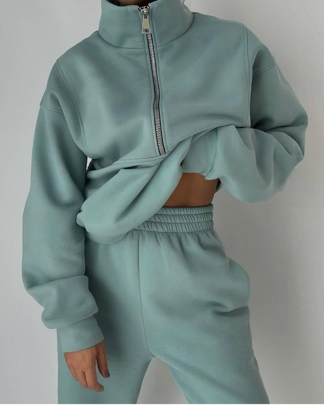 Damen Lounge Set 2-teilig Gemütlich - IdealeKleiden
