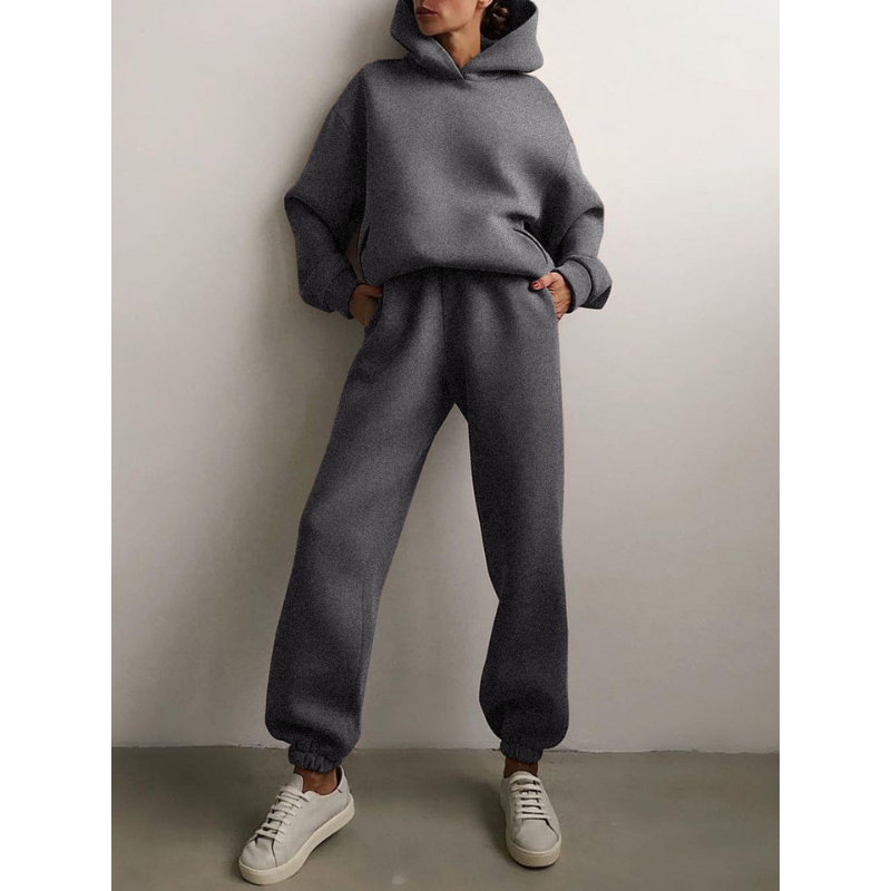 Modisches Damen Streetwear Set Hoodie Jogginghose