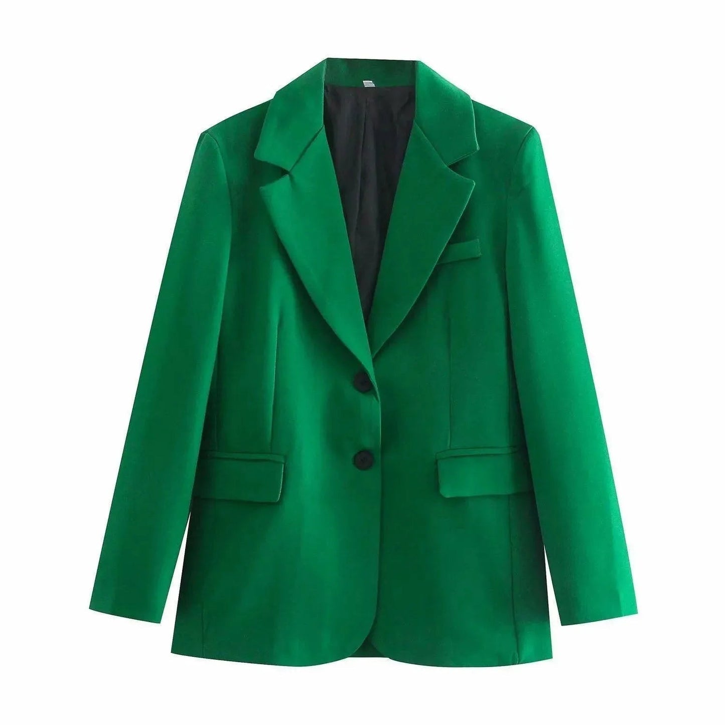 Dunkelgrüner Damen Blazer Einfach Stilvoll