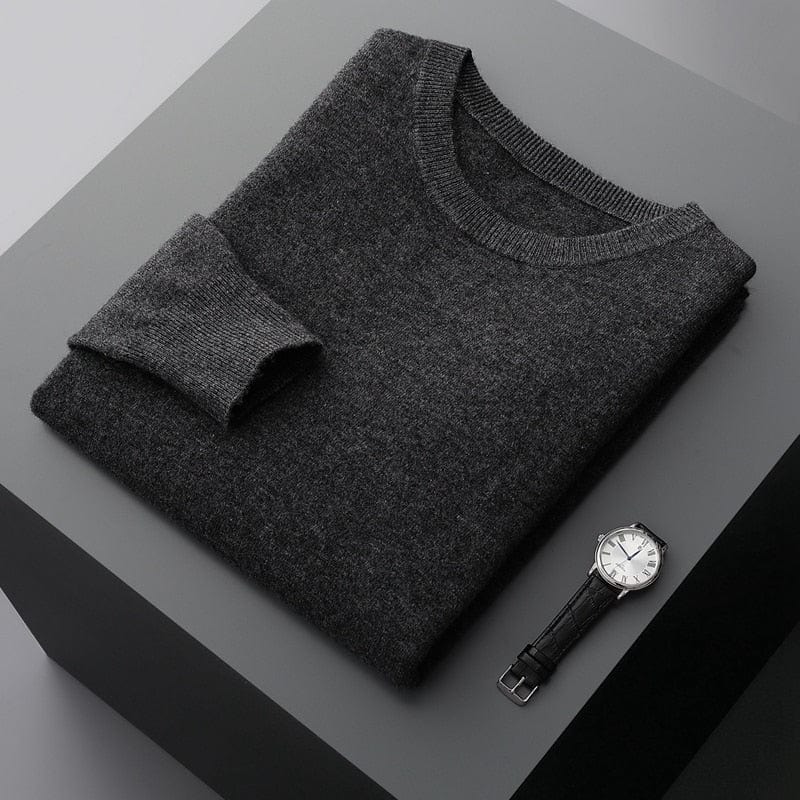 Herren Pullover Klassisch Rundhals Elegante Optik