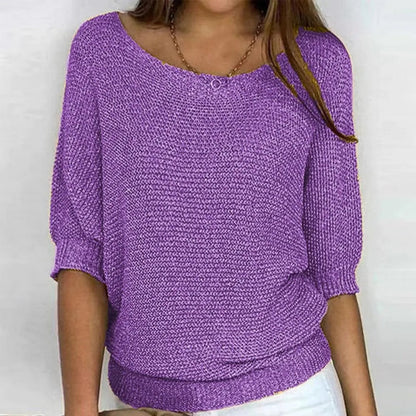 Sommerpullover Damen Leicht Obstfarben