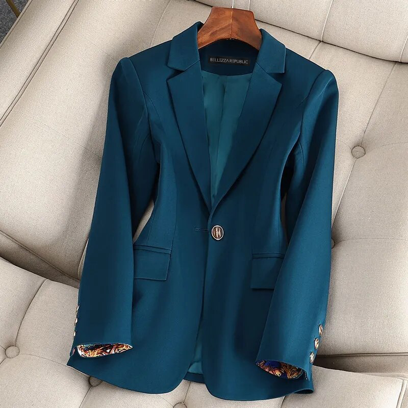 Einzigartiger Blazer Maßanfertigung Einer Knopf - IdealeKleiden