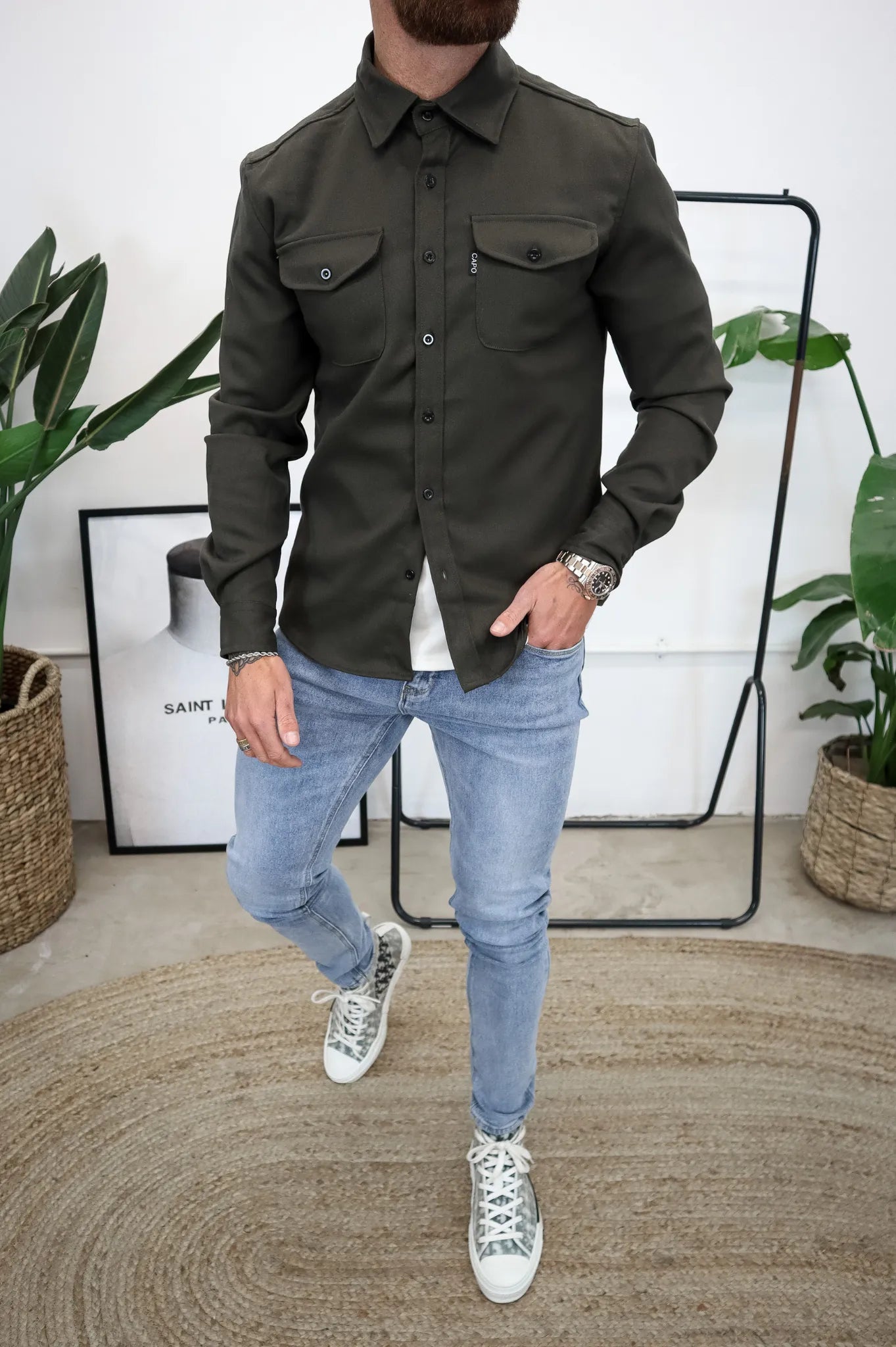 Stilvolle Damenjacke Button Down Style