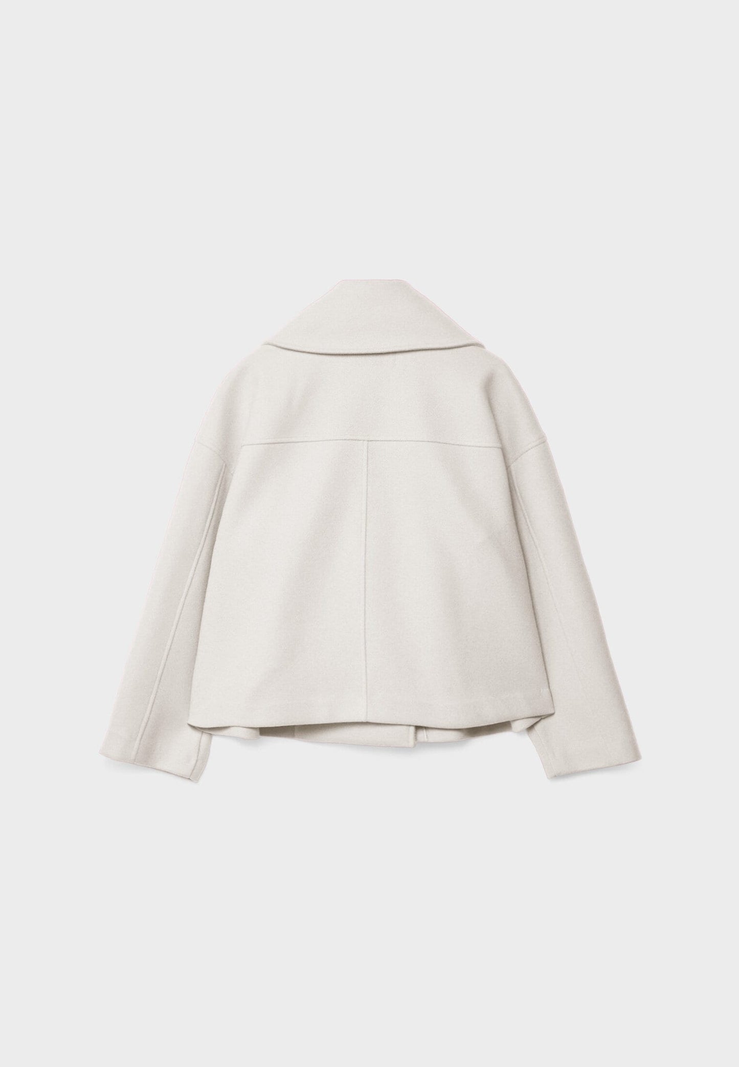 Klassische Zweireihige Lederjacke Kurz