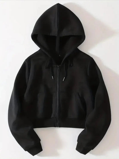 Melissa - Kapuzenpullover Damen Modern Reißverschluss
