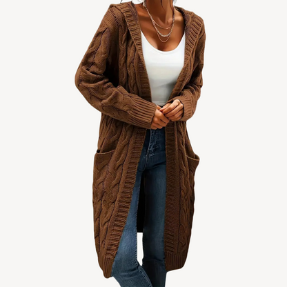 Kapuzen Cardigan Bequem Warm