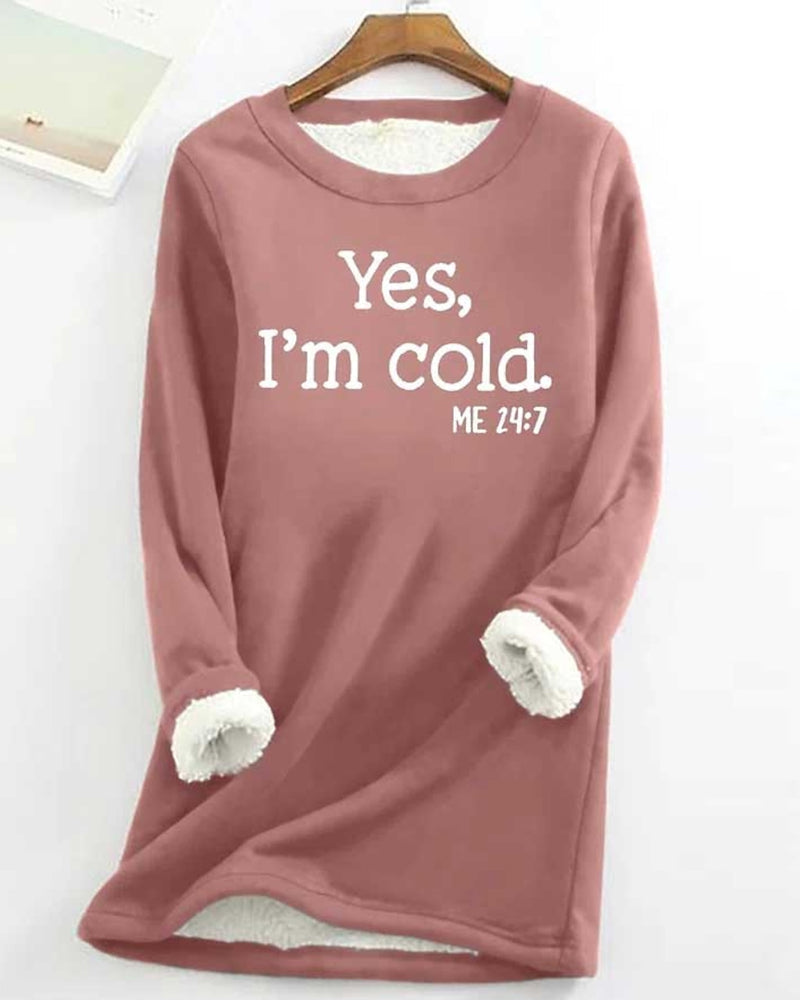 Trendy Sweatshirt Englischer Text Aufdruck