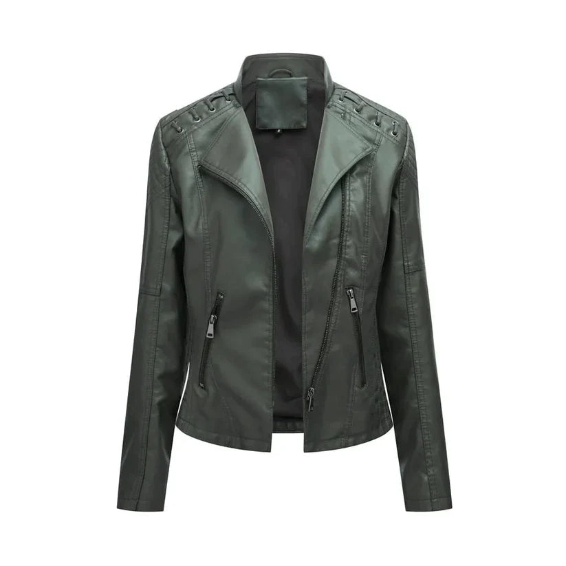 Frauen Lederjacke Frühling Modern Style