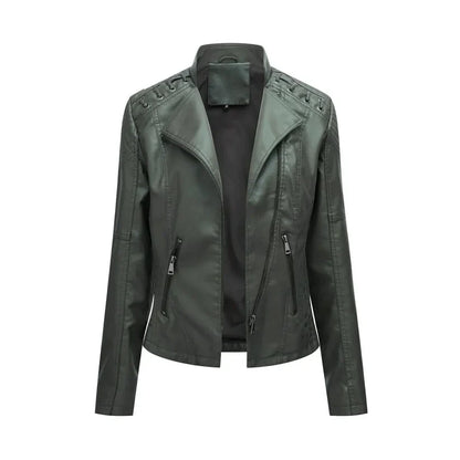 Frauen Lederjacke Frühling Modern Style