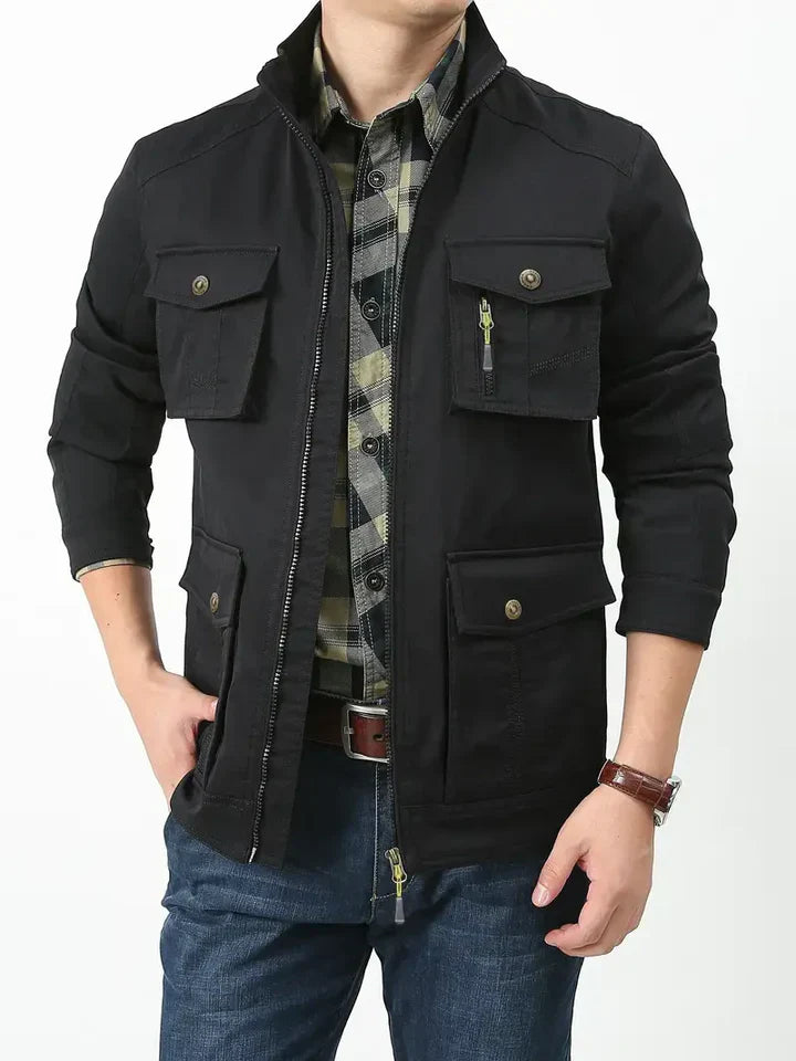 Herren Outdoorjacke Wetterfest Nylon Robust