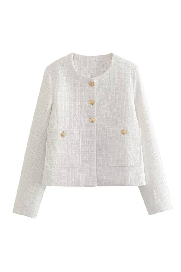 Modische Damenjacke Slim Fit Colorblock