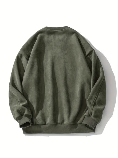 Herren Pullover Warm Rundhals Classic - IdealeKleiden