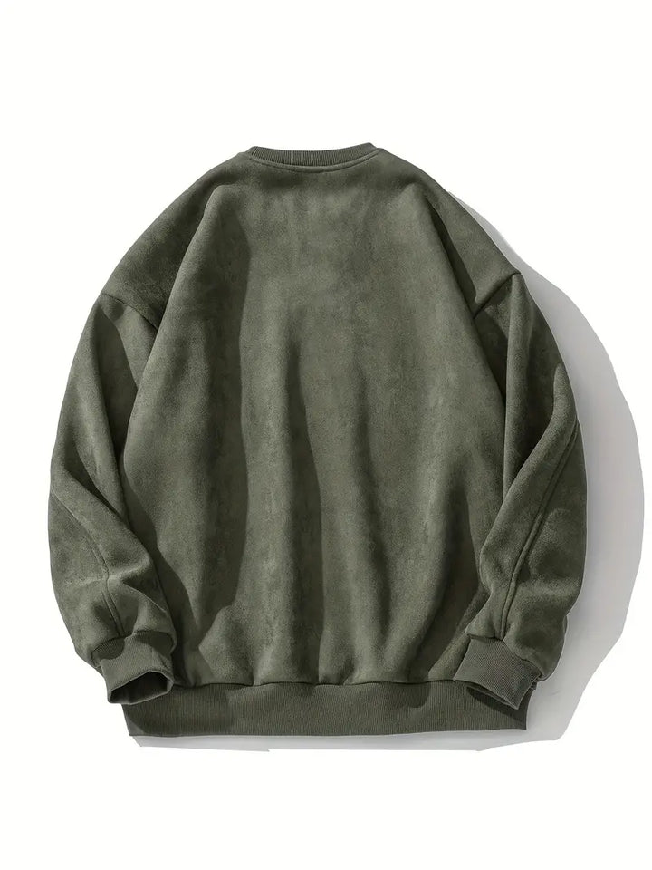 Herren Pullover Warm Rundhals Classic - IdealeKleiden