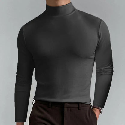 Slim Fit T-Shirt Hoch Tailliert Langarm