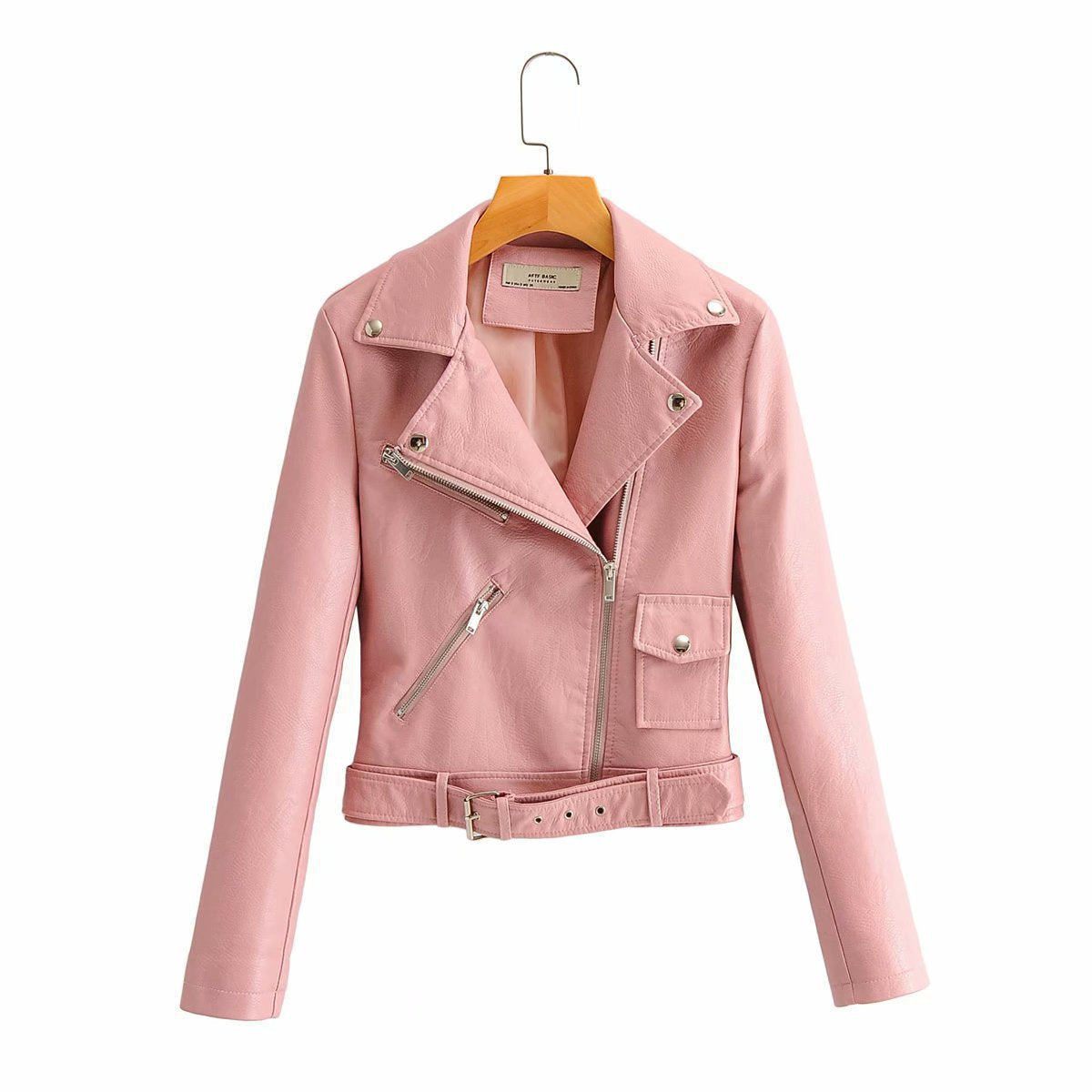 Mia - Luxus Lederjacke Damen Elegant Schwarz