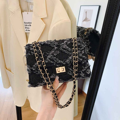 Mode Schultertasche Jeans Stil