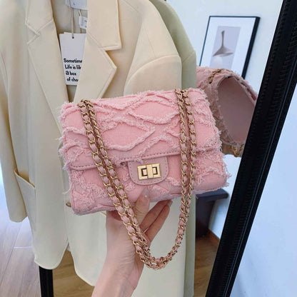 Mode Schultertasche Jeans Stil