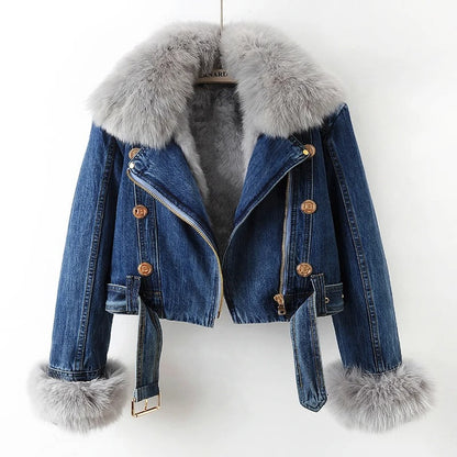 Damenschutz Jeansjacke Trendy Style