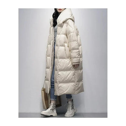 Lange Winterjacke mit Daunenfüllung