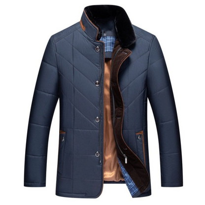 Herren Winterjacke Steppjacke Hoher Kragen