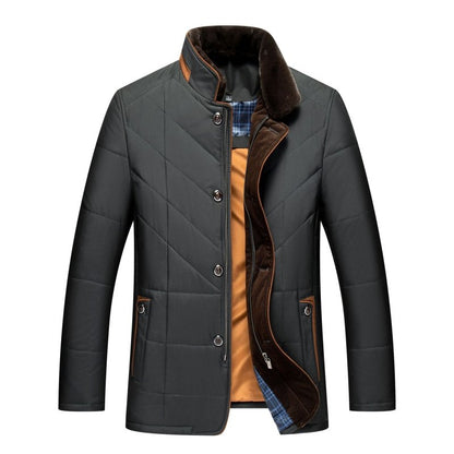 Herren Winterjacke Steppjacke Hoher Kragen