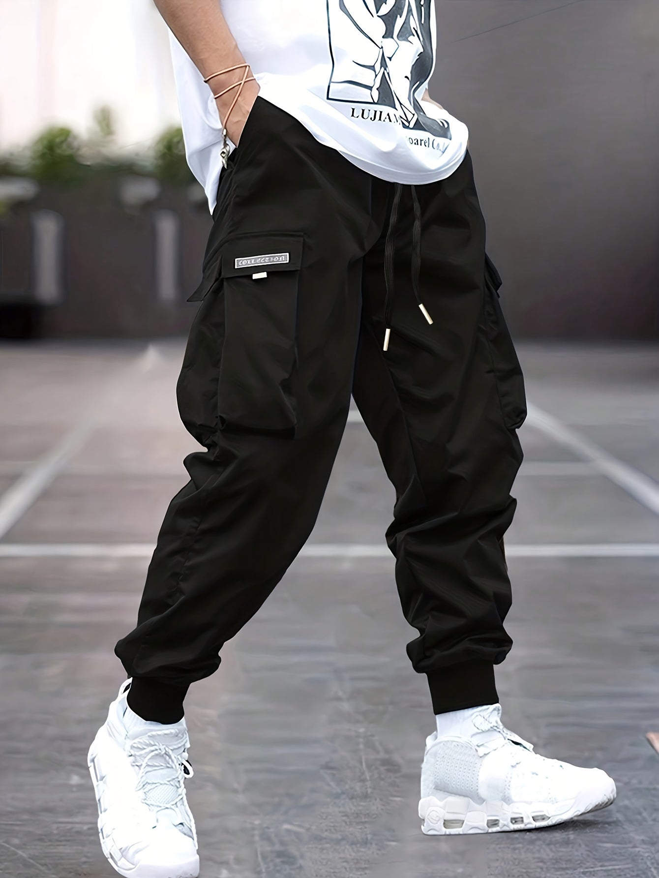 Bequeme Cargo-Hose Herren Leicht