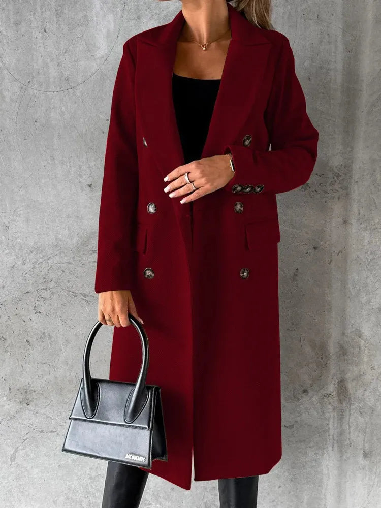 Damen Winterjacke Elegant Revers