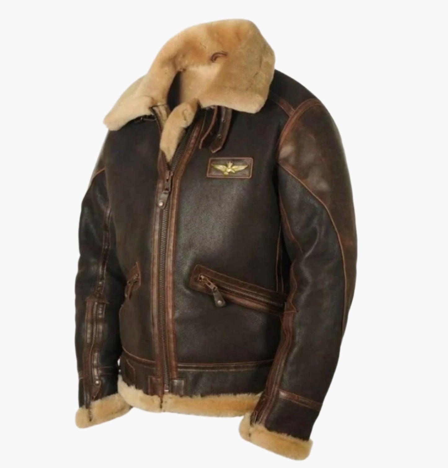Elegante Fliegerjacke Herren Winterjacke Stilvoll