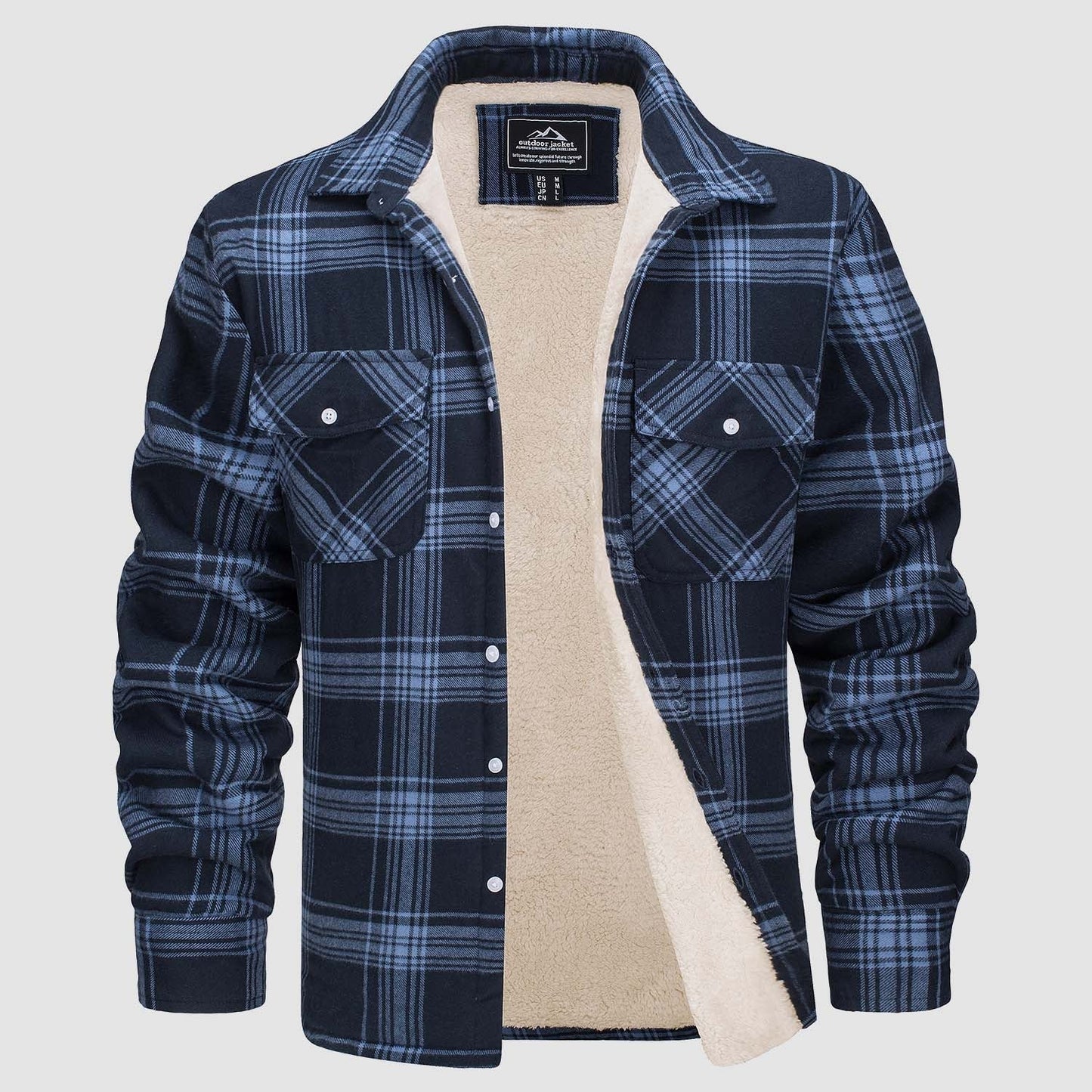 Gefütterte Karo-Jacke Damen