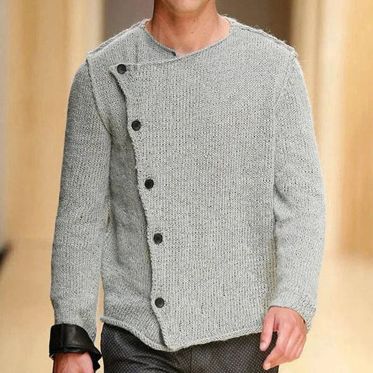 Herren Strickjacke Bequem Pullover - IdealeKleiden