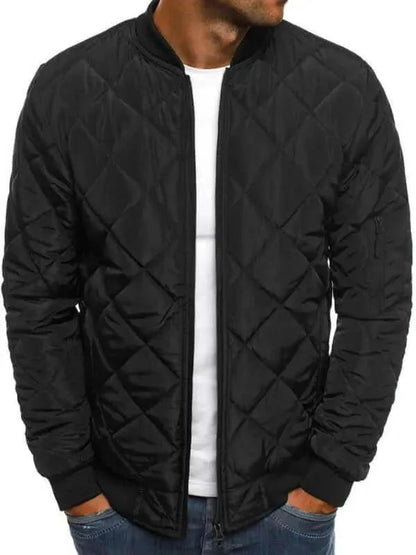 Stylische Herrenjacke Diamond Muster