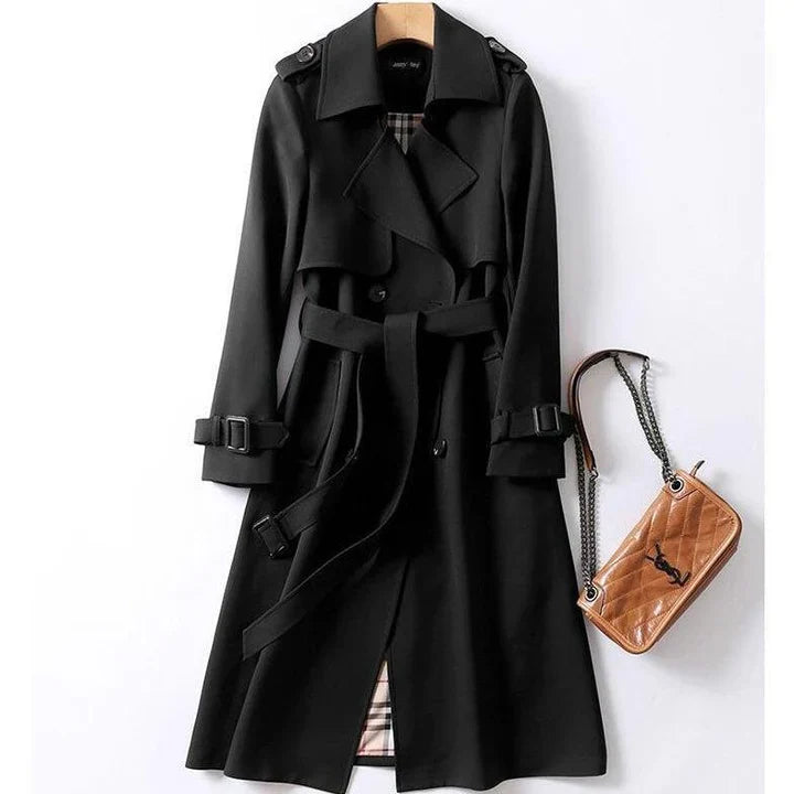 Haba Damen Trenchcoat Einfarbig Klassisch