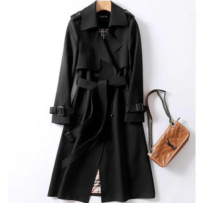 Haba Damen Trenchcoat Einfarbig Klassisch