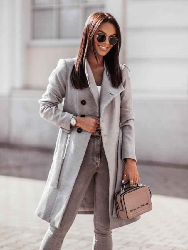 Doppelreihiger Trenchcoat Damen Elegant