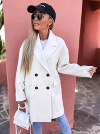 Stylischer Damen Winterparka Doppelreihig