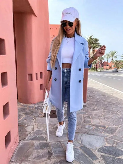 Stylischer Damen Winterparka Doppelreihig